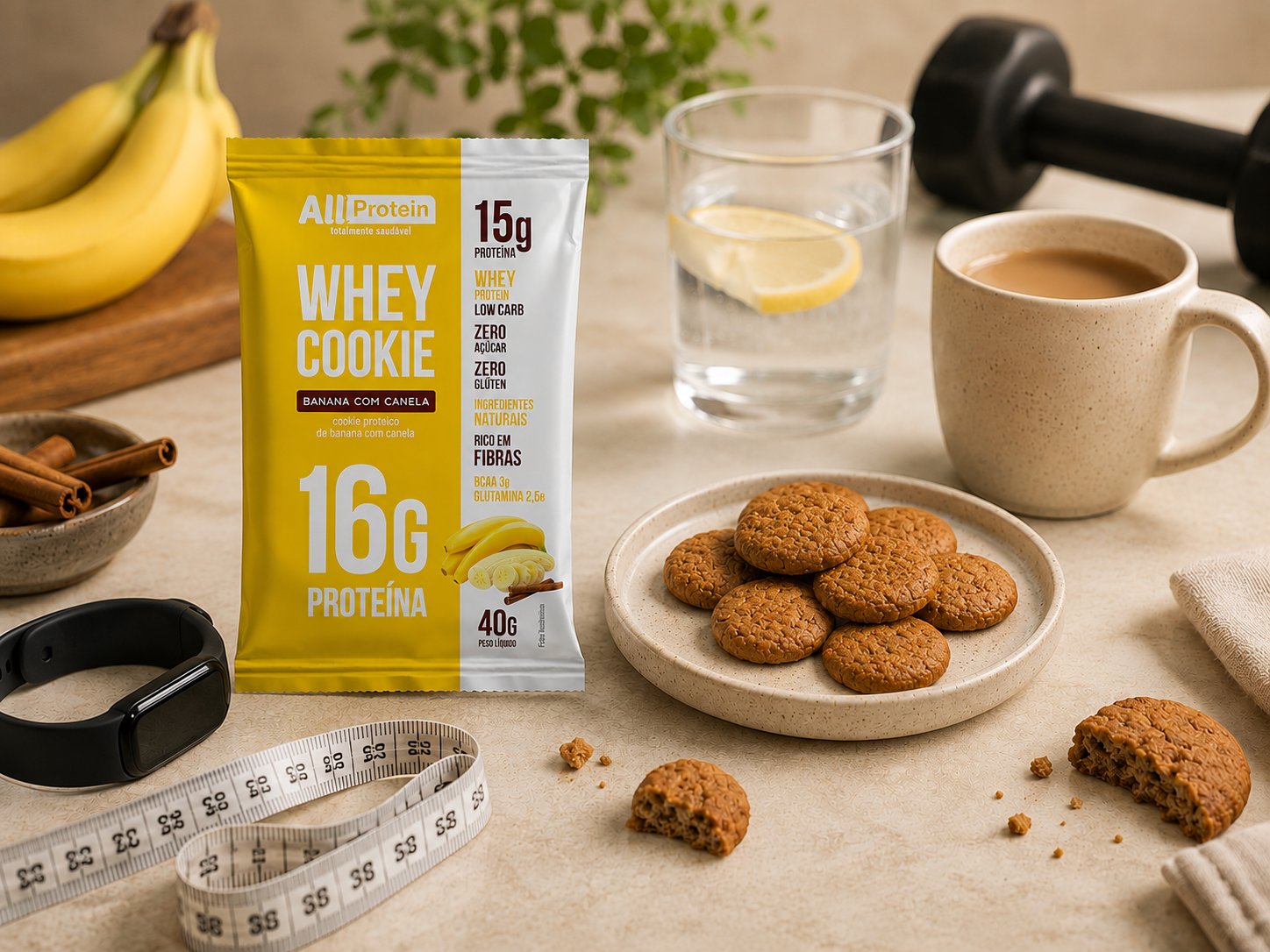 Lanches Ideais para o Emagrecimento: Como o Whey Cookie Protege seus Músculos