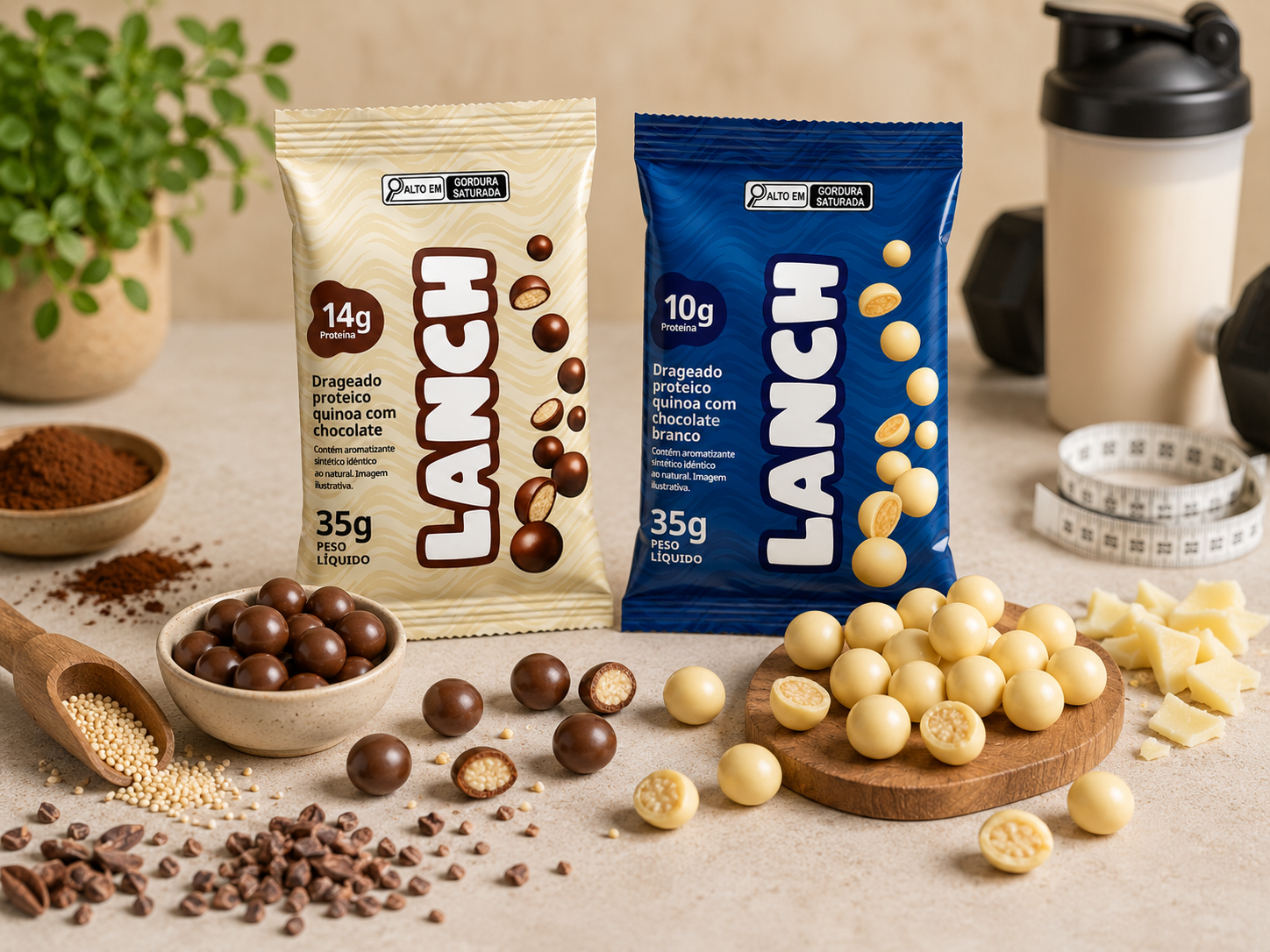 Doce na dieta? Conheça o drageado de chocolate proteico!