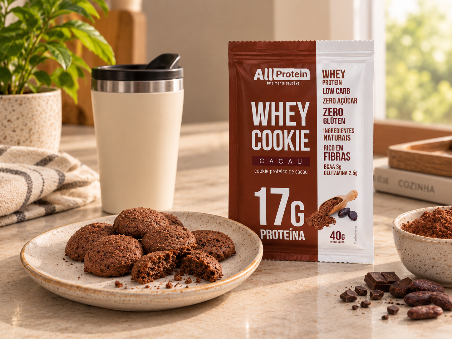 Lanches Práticos: Como o Whey Cookie Transforma Seus Intervalos Alimentares
