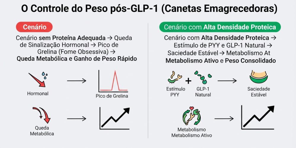 A Síndrome do Rebote Nutricional Como a Proteína Previne o Ganho de Peso pós-Interrupção de Canetas Emagrecedoras