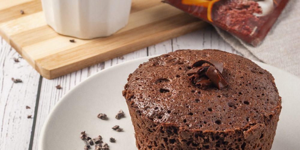 whey cake all protein no café da manhã prático e proteico